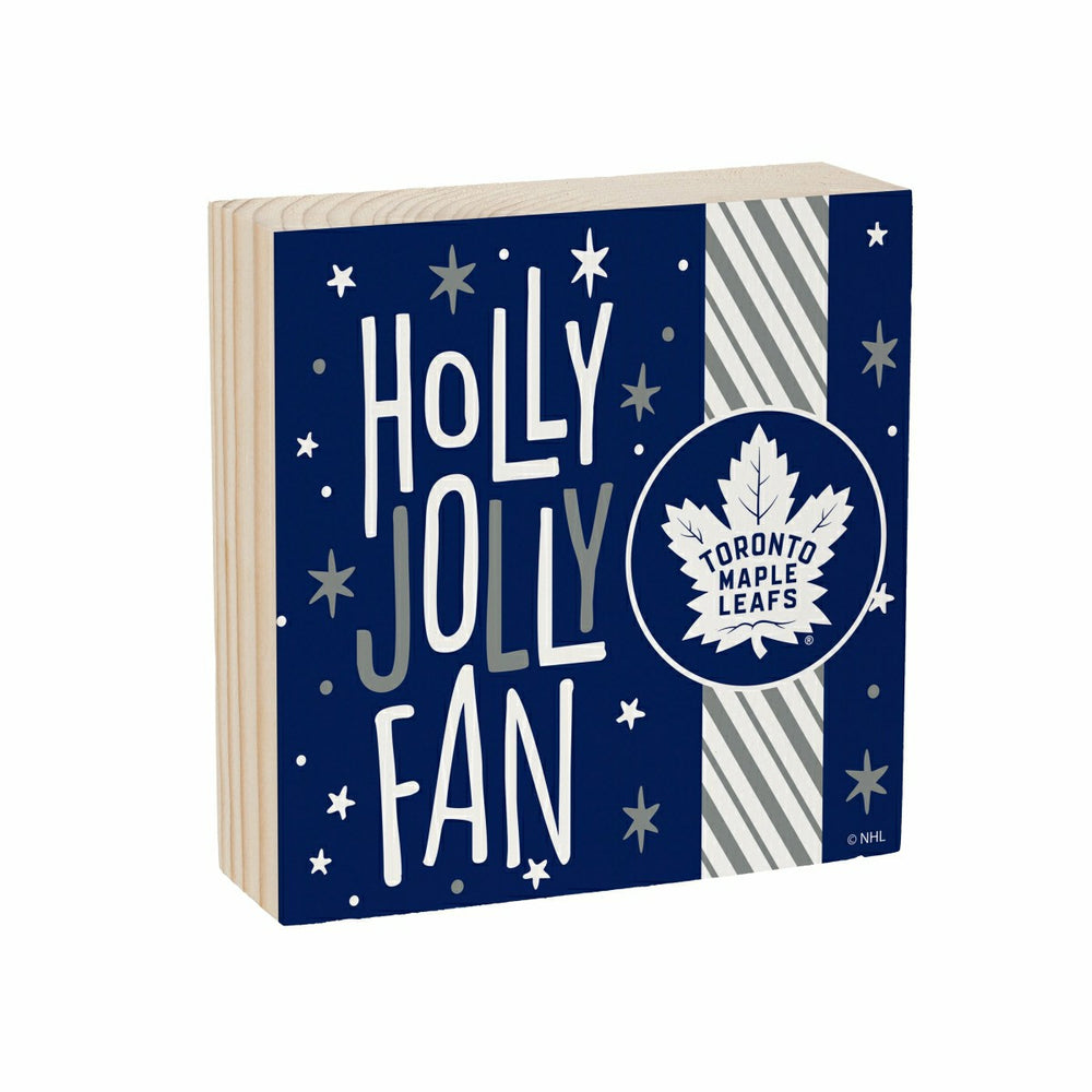 Toronto Maple Leafs Block, Holiday, 6x6 - NHL Home