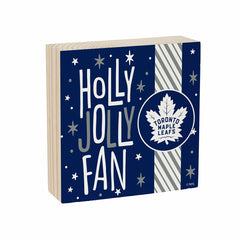 Toronto Maple Leafs Block, Holiday, 6x6 - NHL Home