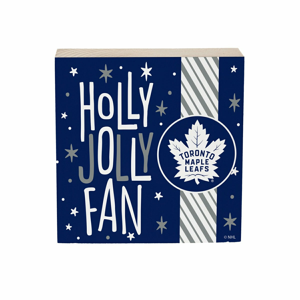 Toronto Maple Leafs Block, Holiday, 6x6 - NHL Home