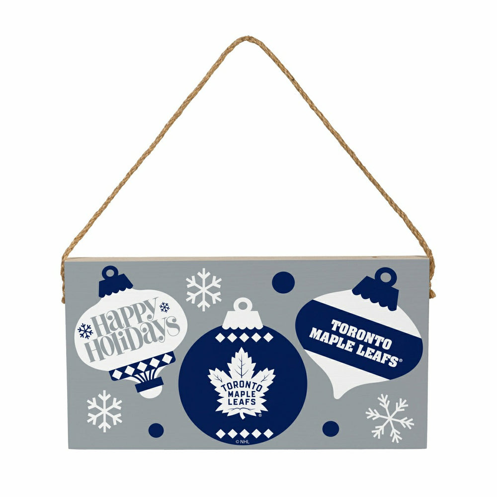 Toronto Maple Leafs Holiday Wood Wall Sign, 6x11 - NHL Home