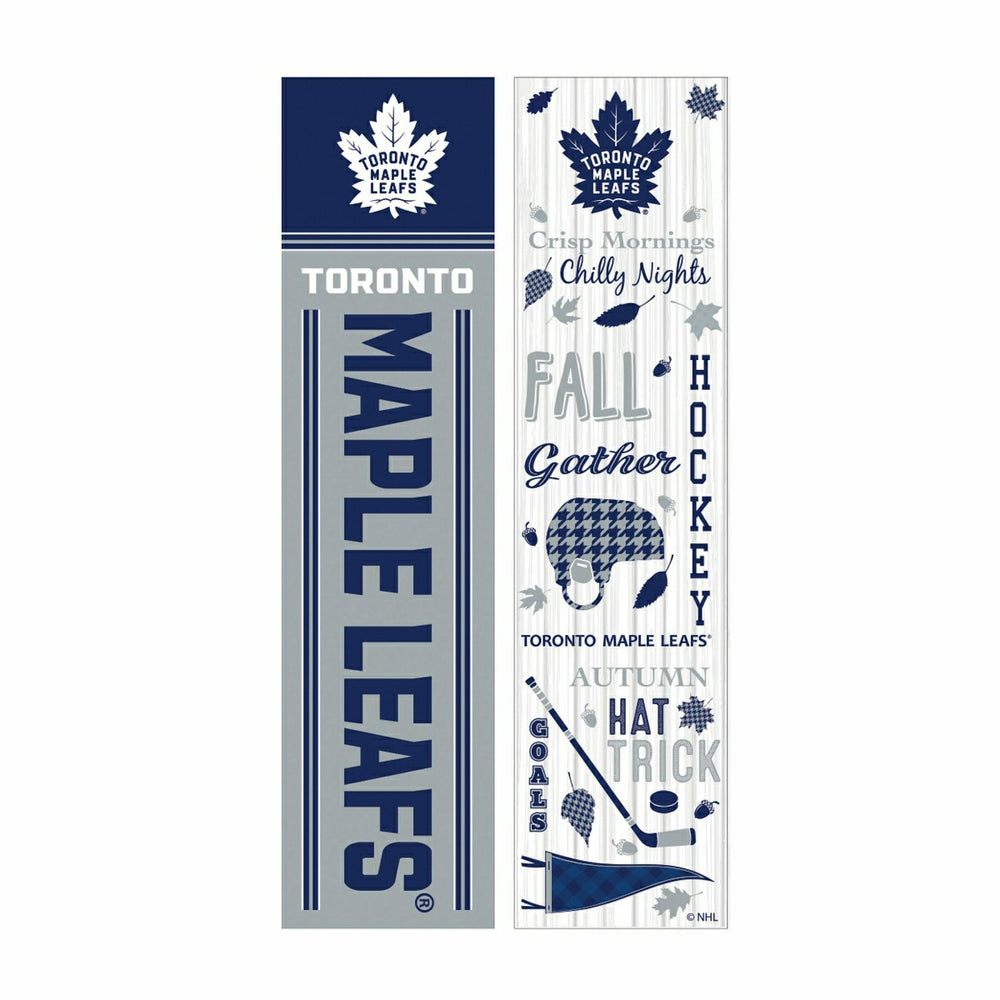 46" Double Sided Leaner, Toronto Maple Leafs, Fall Seasonal - NHL Home