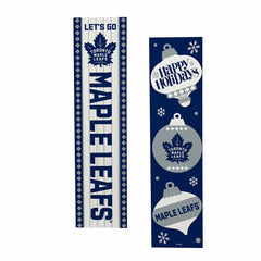 47" Double Sided Leaner, Toronto Maple Leafs, Christmas - NHL Home
