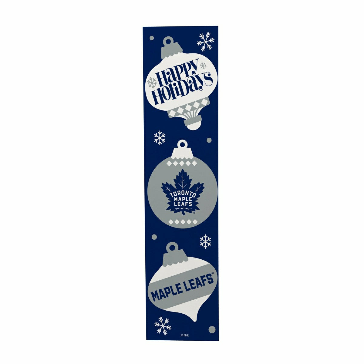 47" Double Sided Leaner, Toronto Maple Leafs, Christmas - NHL Home