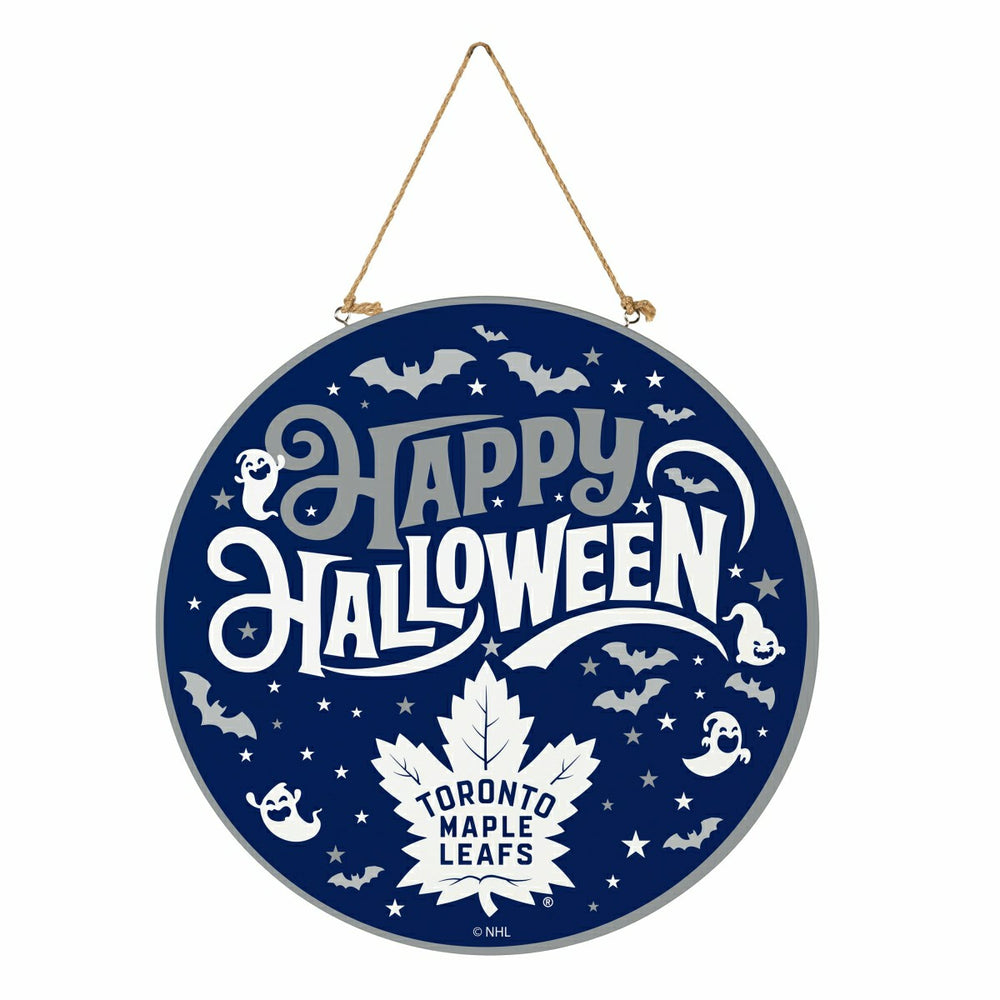 Toronto Maple Leafs Halloween Round Door Décor with Hanging Rope, 18x1 - NHL Home