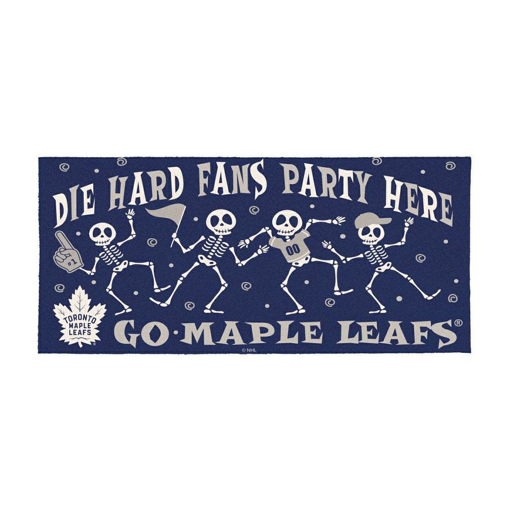Toronto Maple Leafs Flocked Coir Halloween Sassafras Switch Mat, 22"x1 - NHL