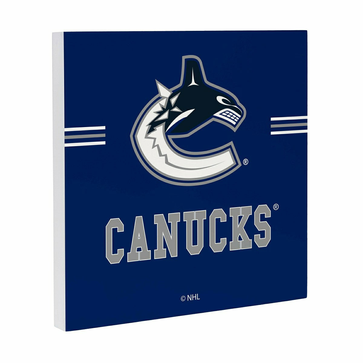 Vancouver Canucks Wood Wall Sign, 12x12 - NHL Home