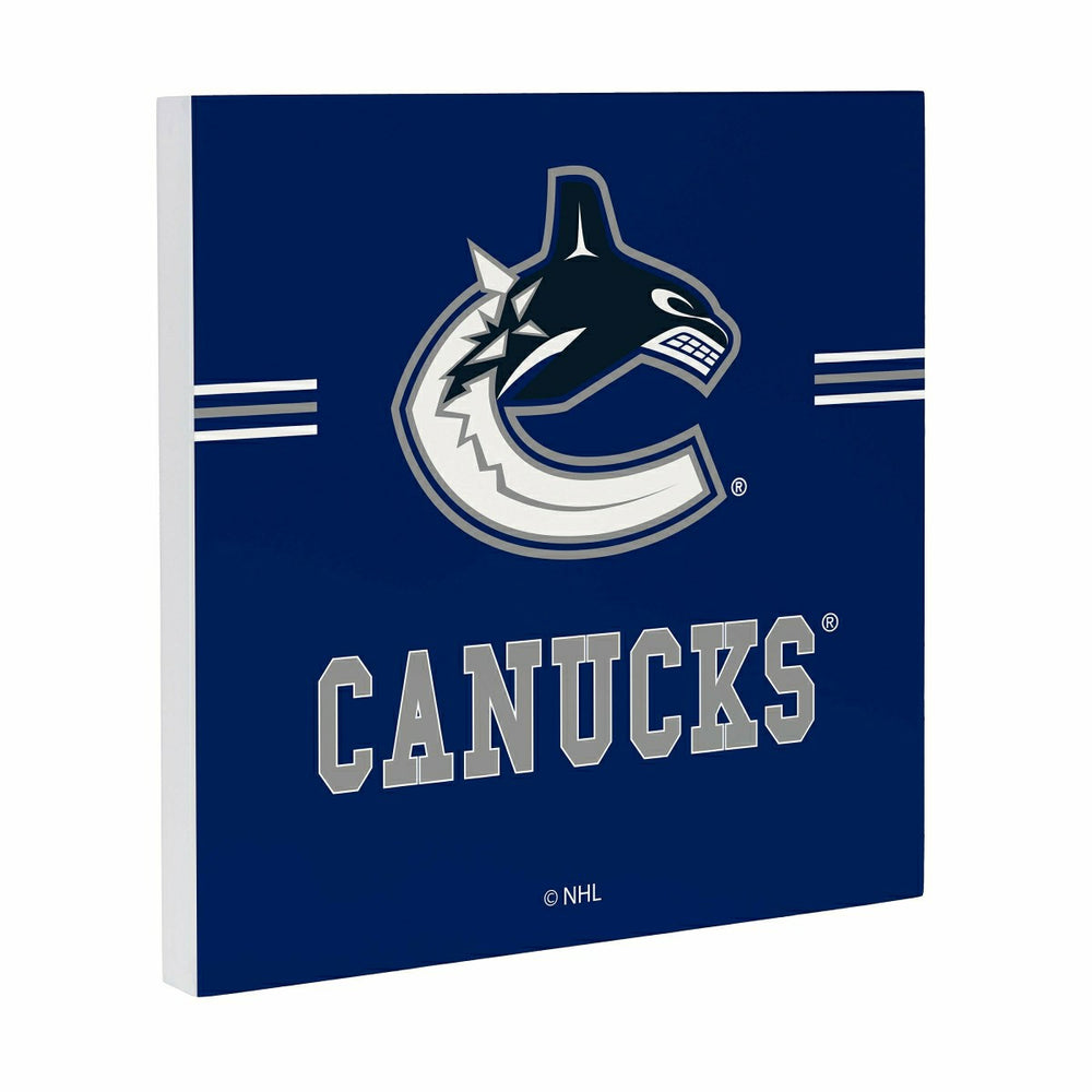 Vancouver Canucks Wood Wall Sign, 12x12 - NHL Home
