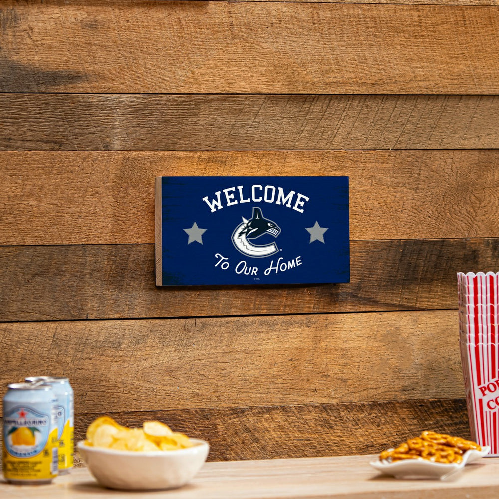 Vancouver Canucks Wood Wall Sign, 6x11 - NHL Home