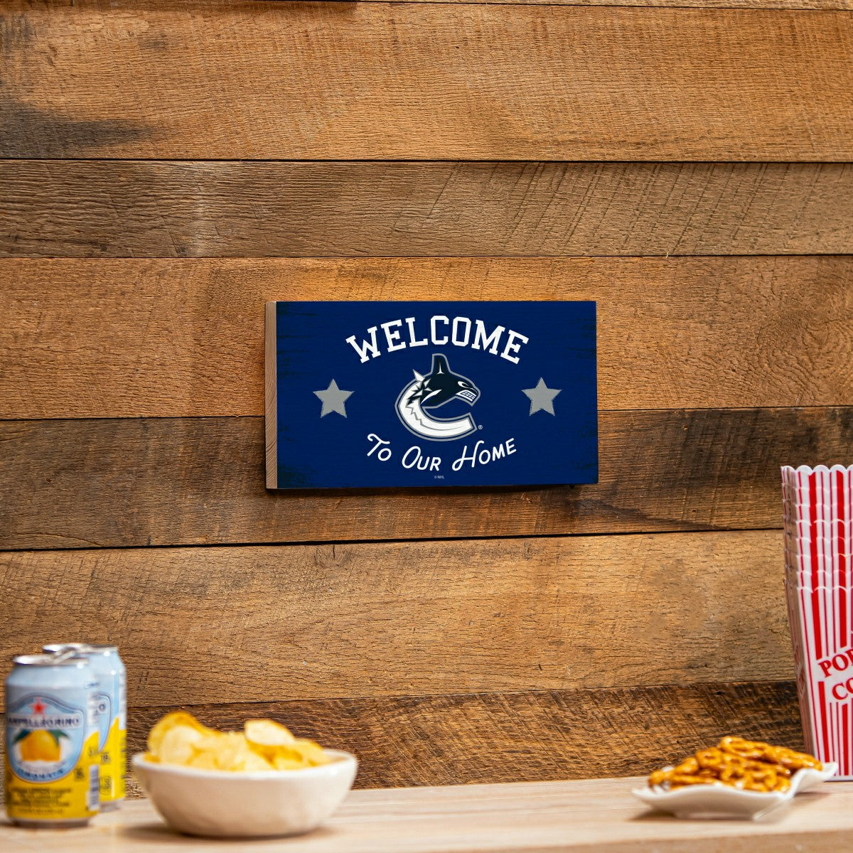 Vancouver Canucks Wood Wall Sign, 6x11 - NHL Home