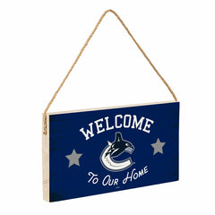 Vancouver Canucks Wood Wall Sign, 6x11 - NHL Home
