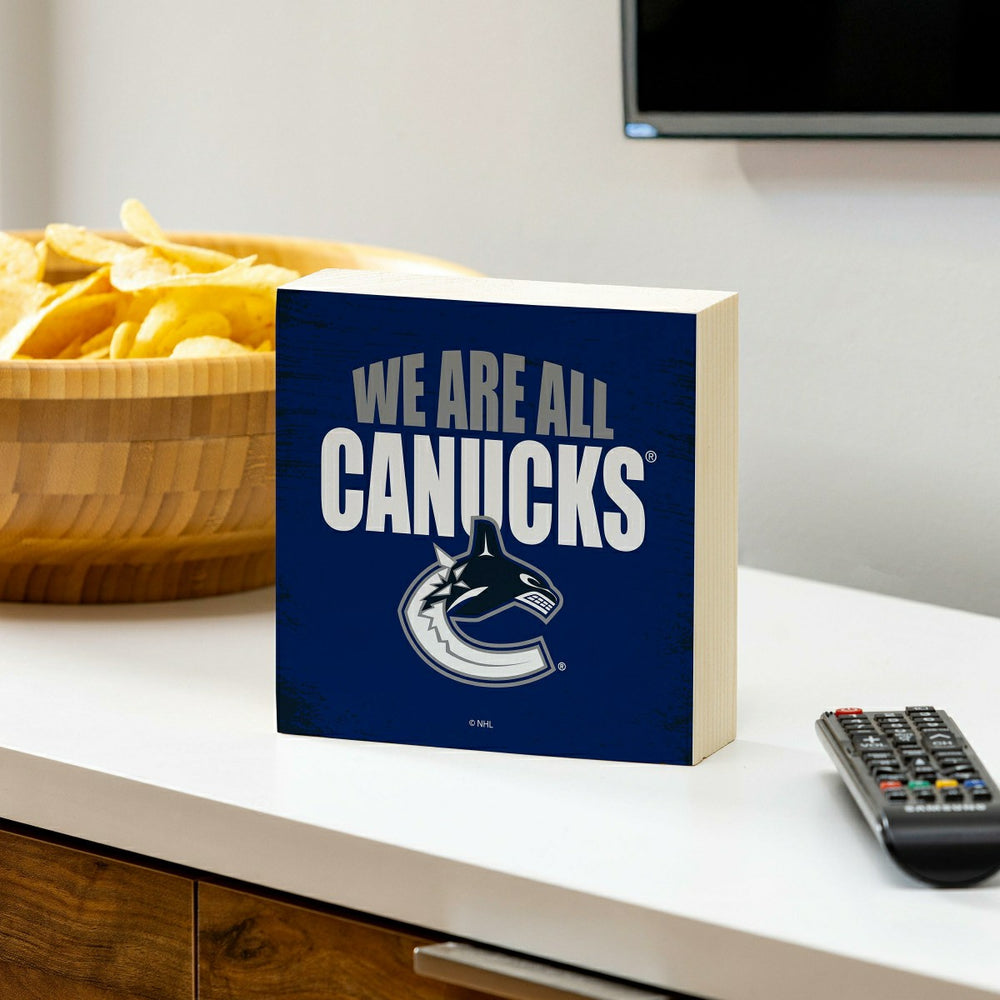 Vancouver Canucks Plock, Down Home Fans, 6x6 - NHL Home