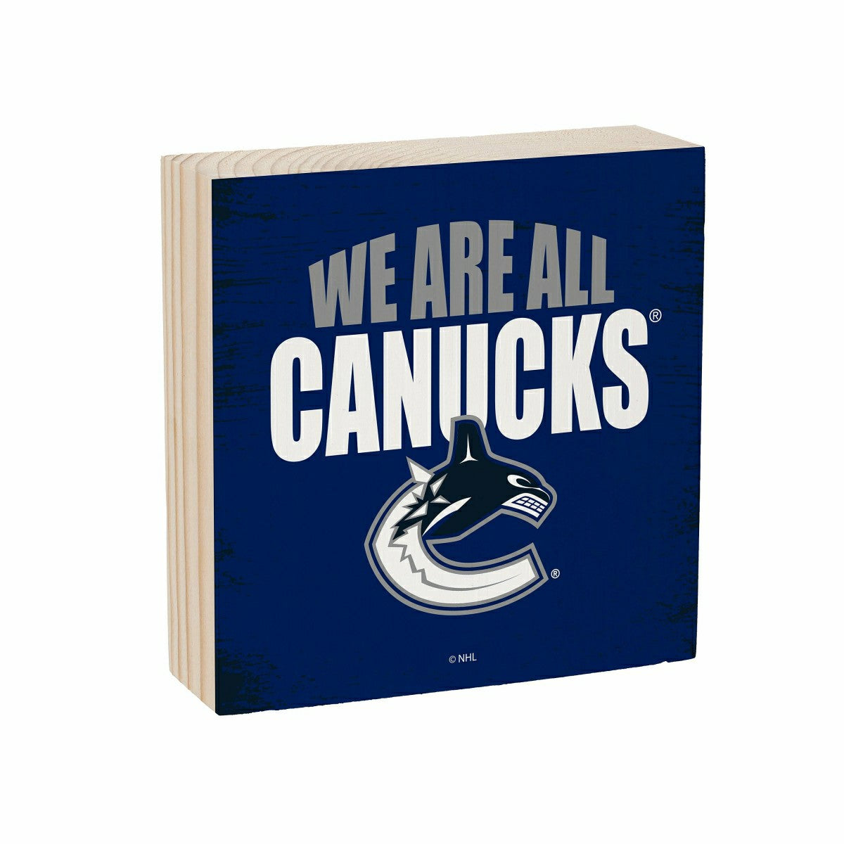 Vancouver Canucks Plock, Down Home Fans, 6x6 - NHL Home
