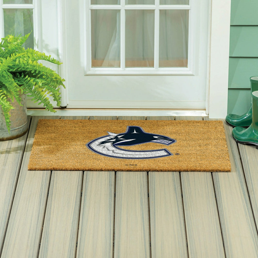 Vancouver Canucks Large Full Color Coir Mat, 36"x24" - NHL