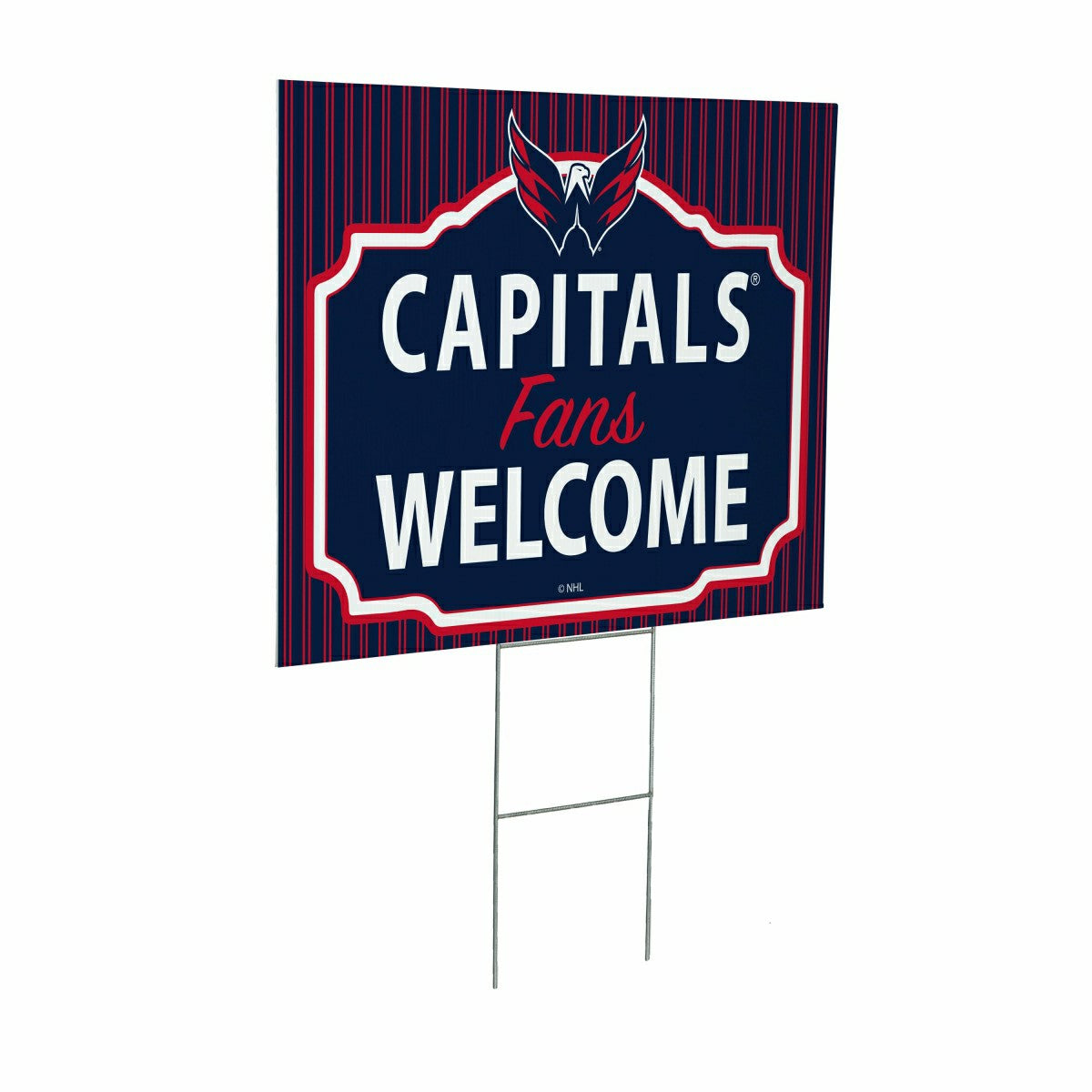 Washington Capitals Coroplast Yard Sign, "Fans Welcome" - NHL Home