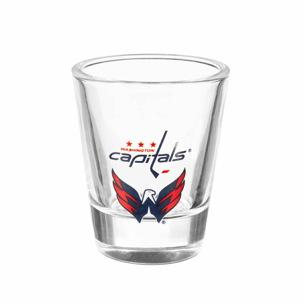 Washington Capitals 4-Piece Ceramic and Glass 2oz. Shot Glass Set - NHL Home