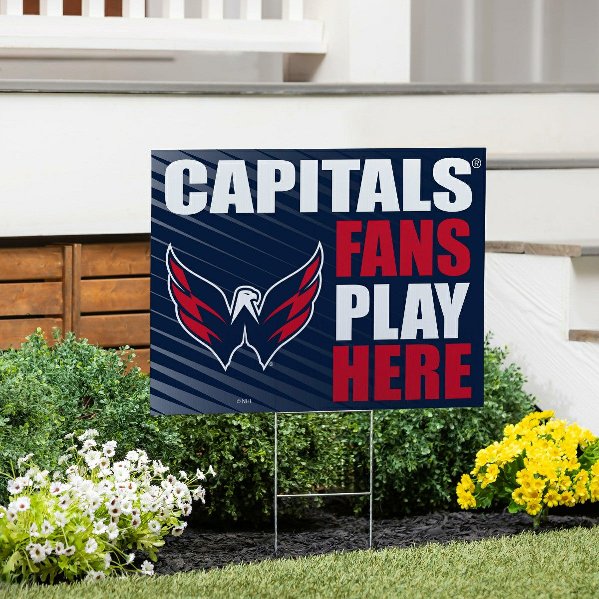 Washington Capitals Coroplast Yard Sign "Fans Play Here" - NHL Home