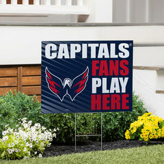Washington Capitals Coroplast Yard Sign "Fans Play Here" - NHL Home