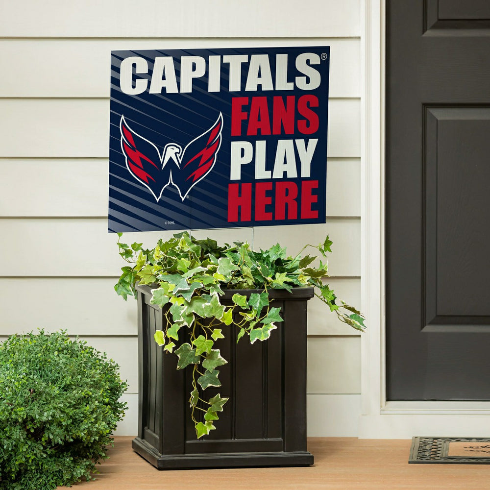 Washington Capitals Coroplast Yard Sign "Fans Play Here" - NHL Home