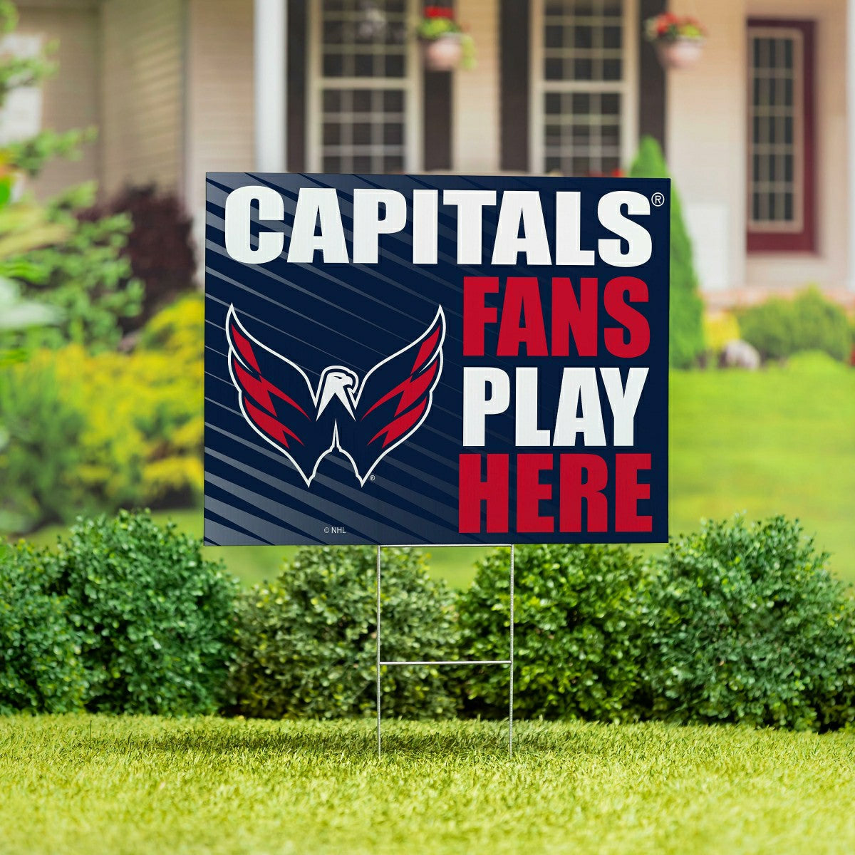 Washington Capitals Coroplast Yard Sign "Fans Play Here" - NHL Home