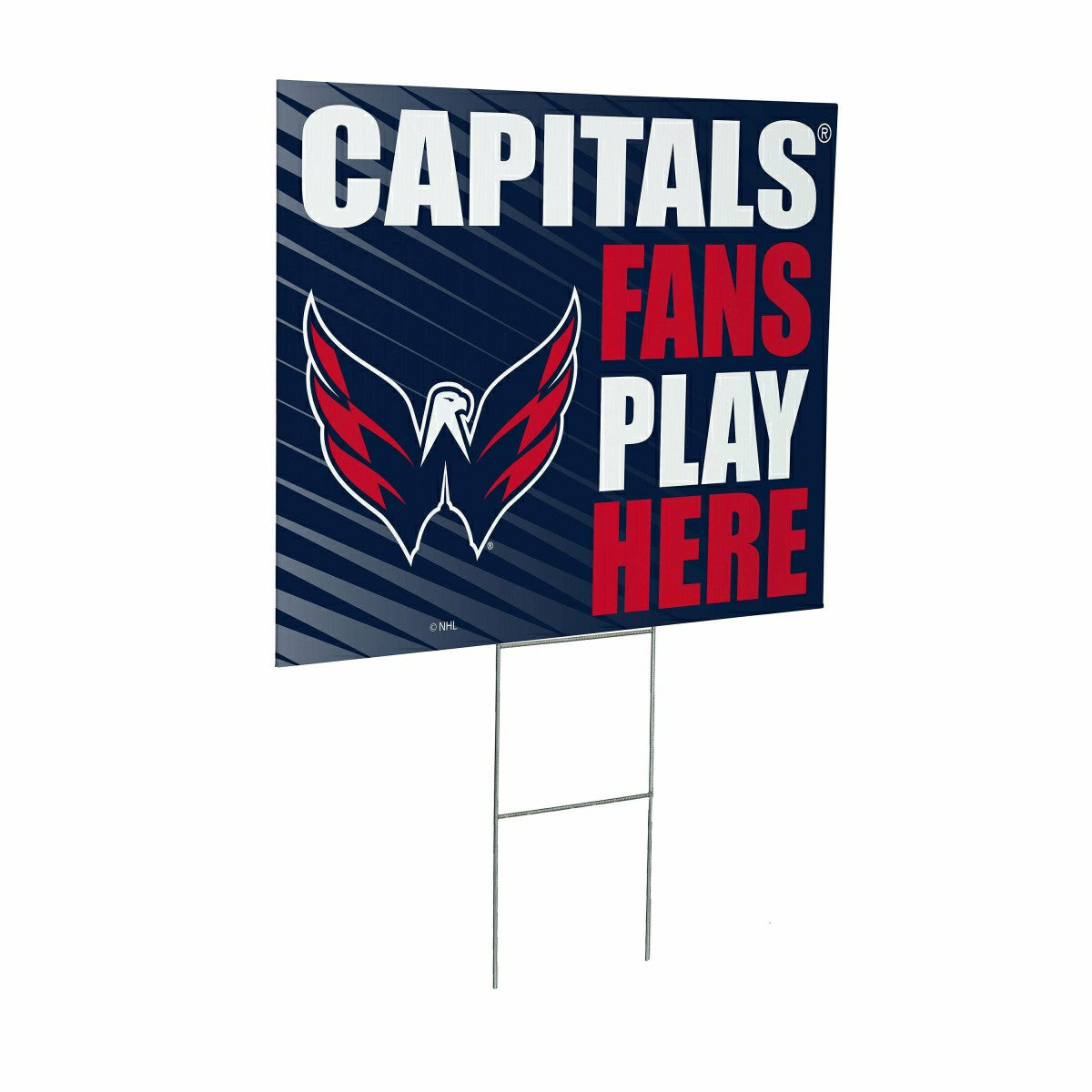 Washington Capitals Coroplast Yard Sign "Fans Play Here" - NHL Home
