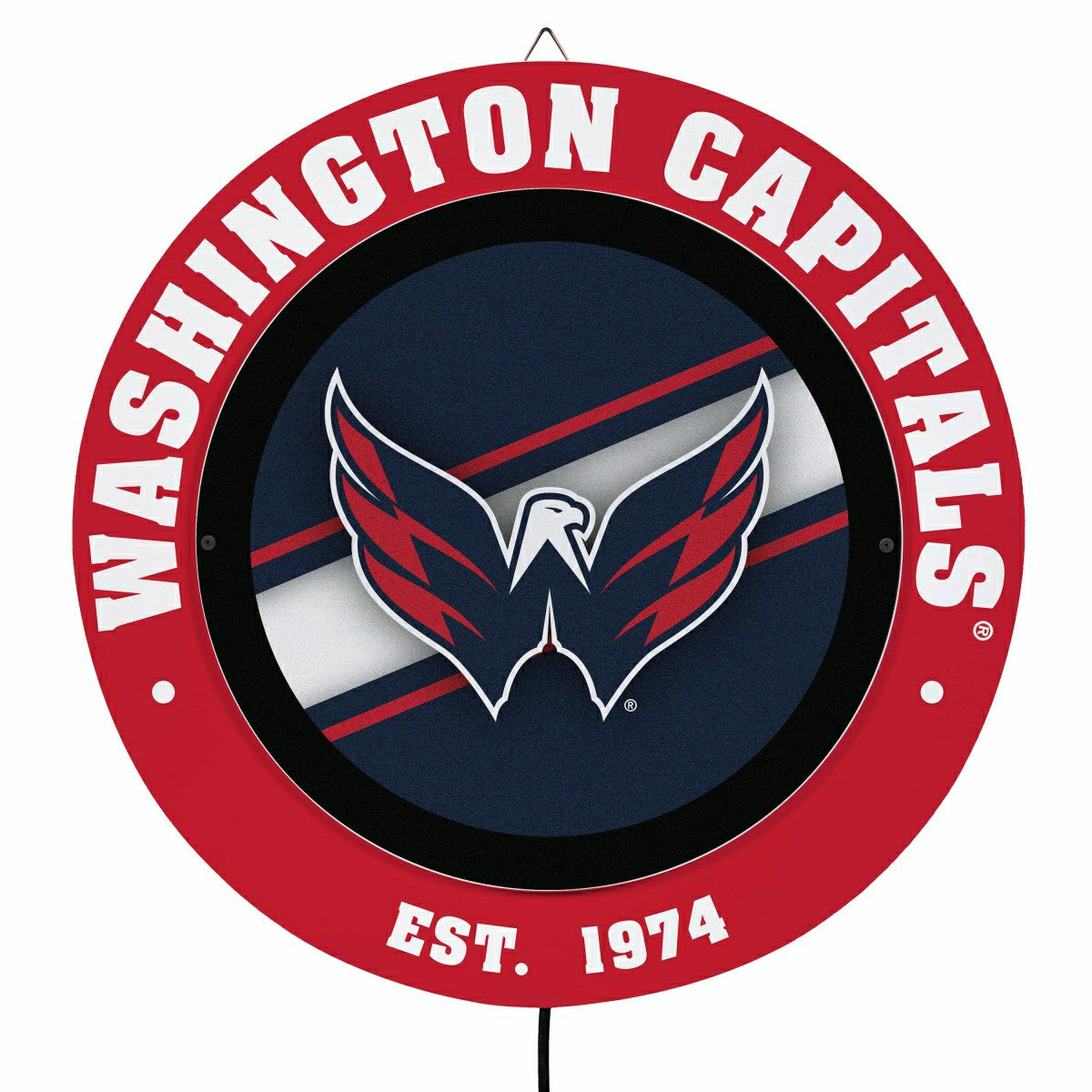 Washington Capitals, Metal Lite, Round - NHL