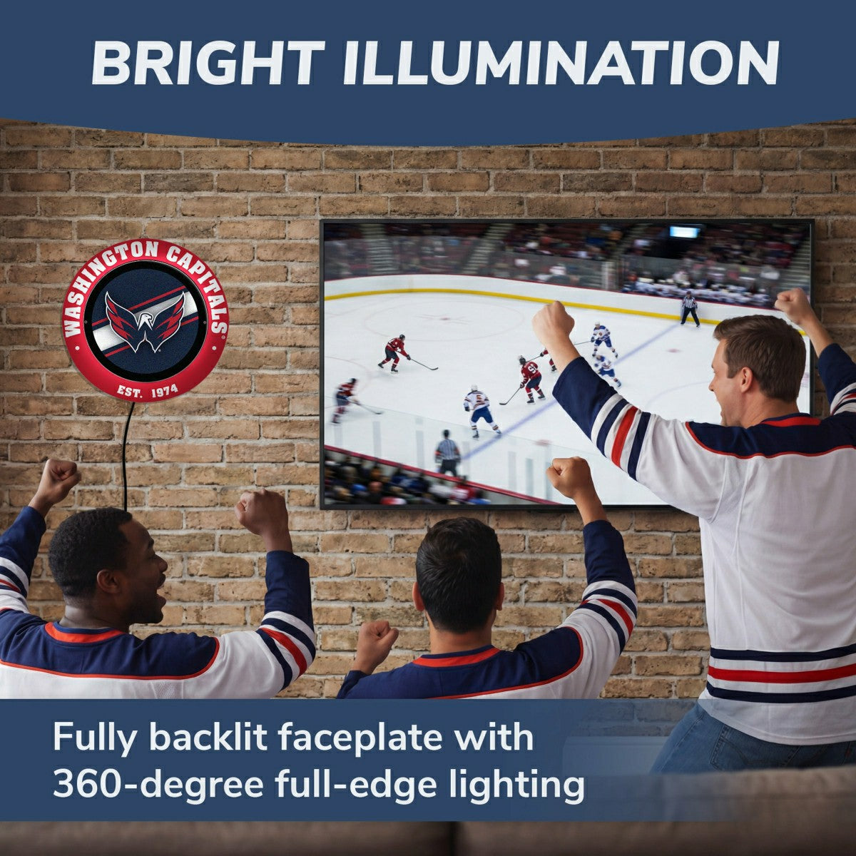 Washington Capitals, Metal Lite, Round - NHL