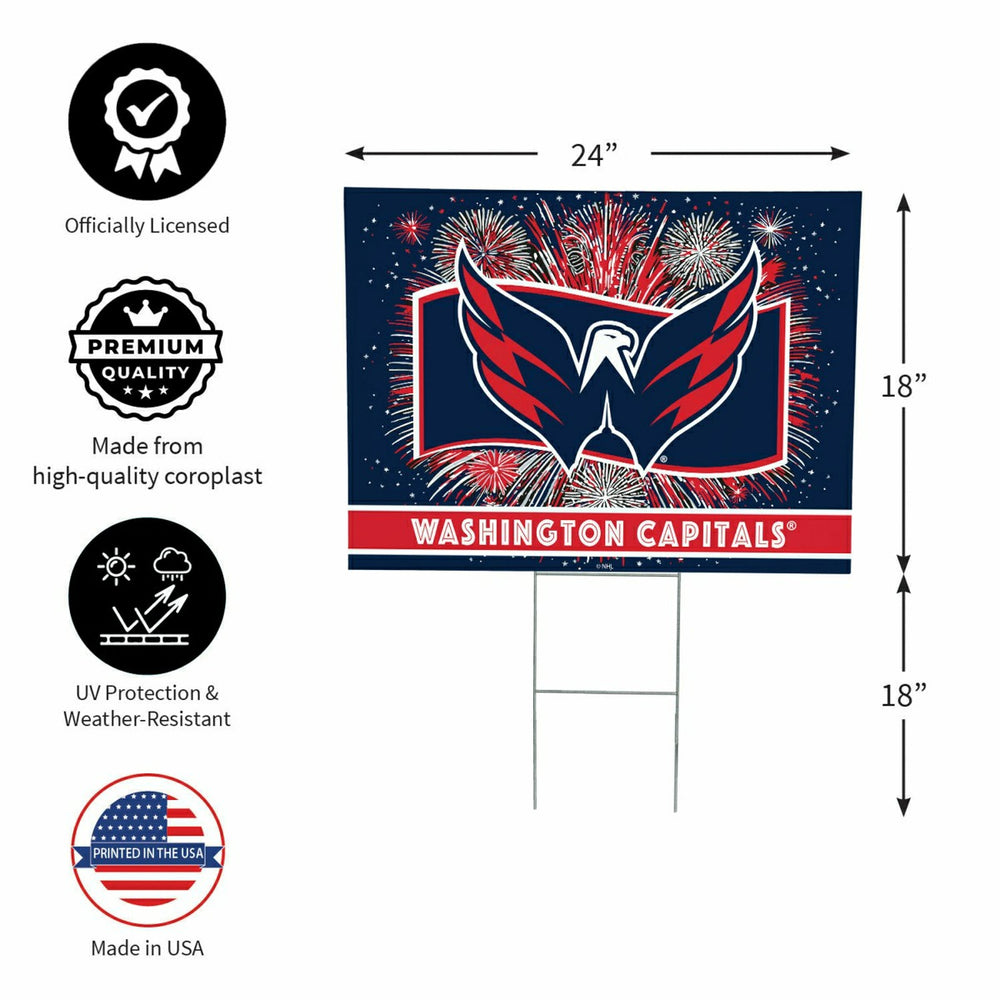 Washington Capitals Yard Sign, Patriotic - NHL Home