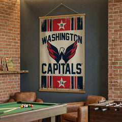 Washington Capitals, Canvas Wall Tapestry, Large, 54x36 - NHL Home