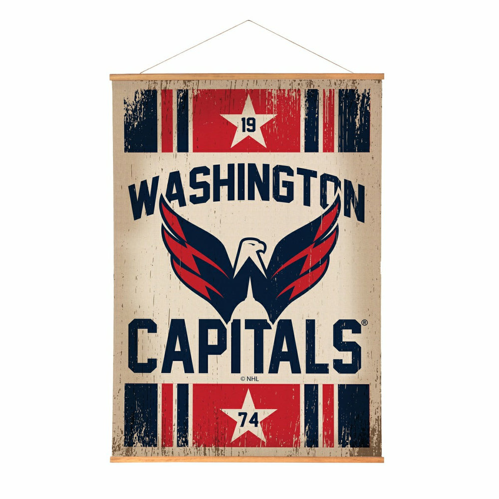 Washington Capitals, Canvas Wall Tapestry, Large, 54x36 - NHL Home