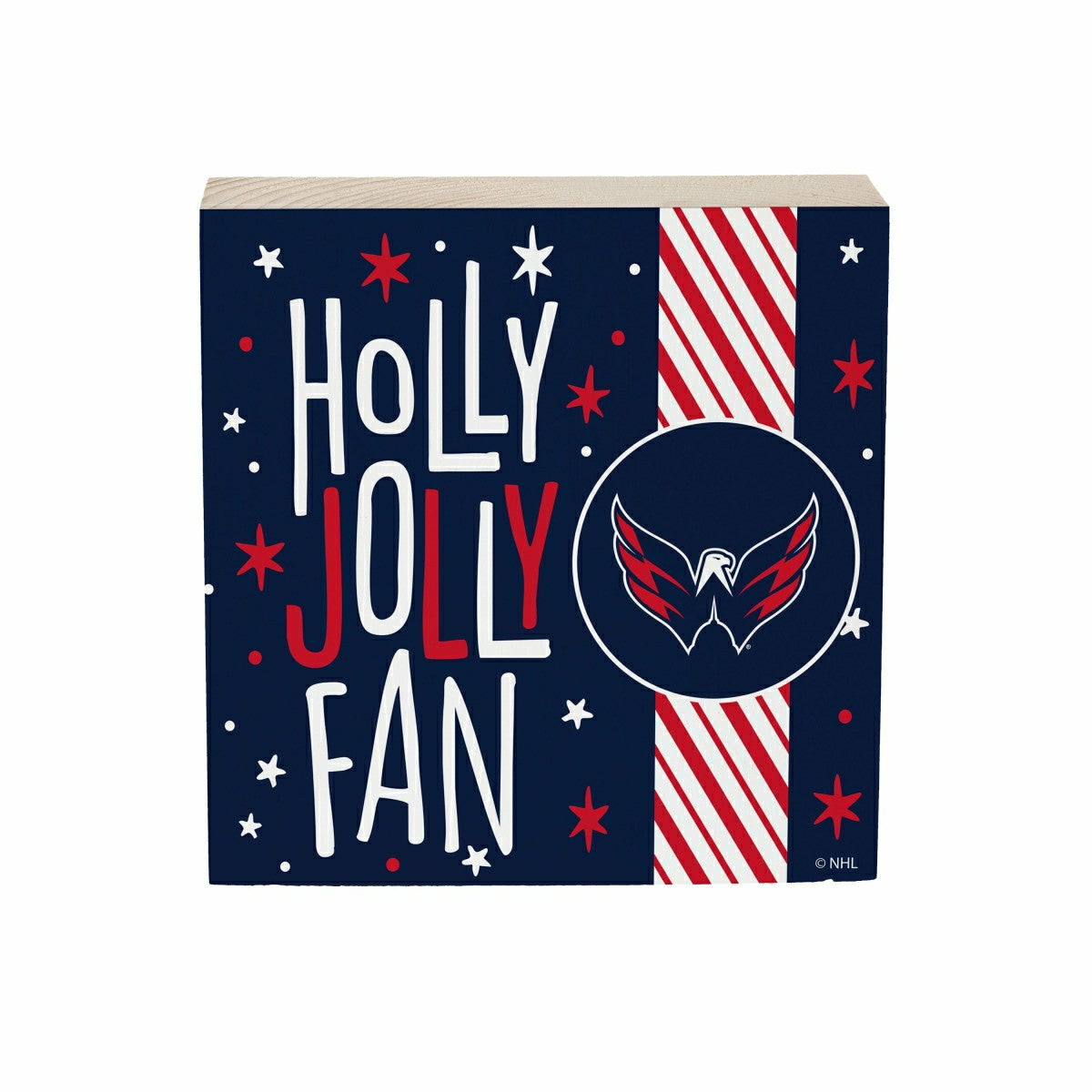 Washington Capitals Block, Holiday, 6x6 - NHL Home