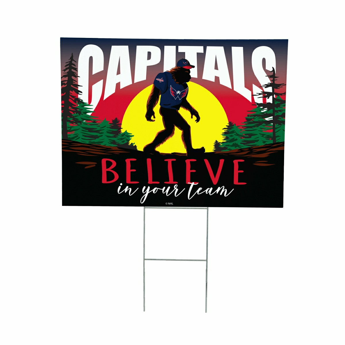 Washington Capitals Yard Sign, Bigfoot - NHL Home