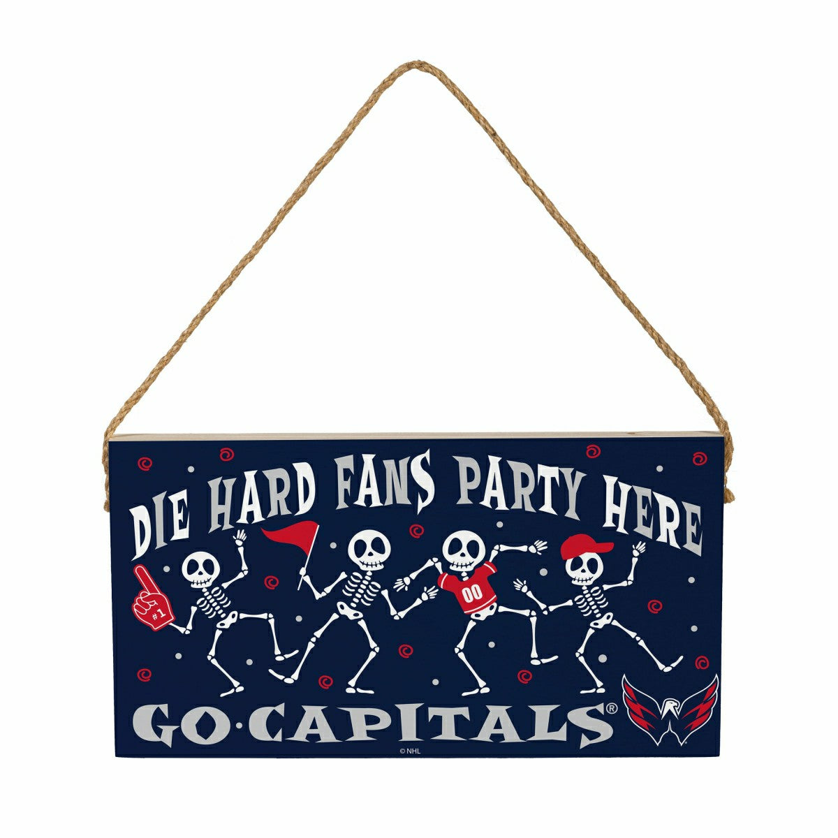 Washington Capitals Halloween Wood Wall Sign, 6x11 - NHL Home