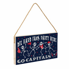 Washington Capitals Halloween Wood Wall Sign, 6x11 - NHL Home