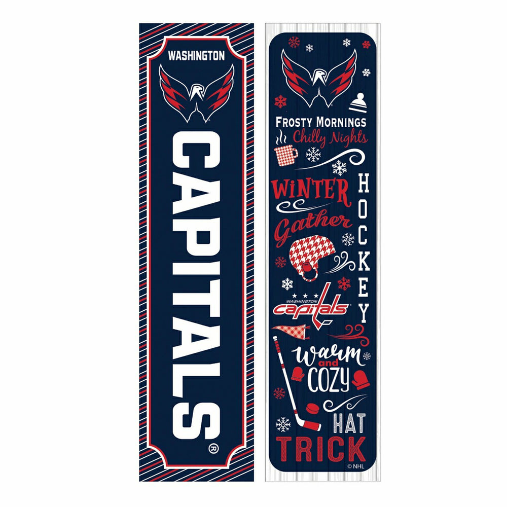 46" Double Sided Leaner, Washington Capitals, Winter Seasonal - NHL Home