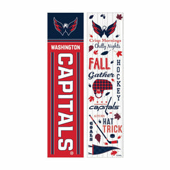 46" Double Sided Leaner, Washington Capitals, Fall Seasonal - NHL Home