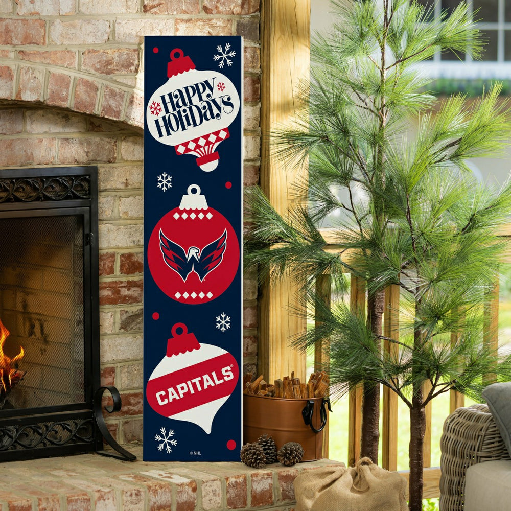 47" Double Sided Leaner, Washington Capitals, Christmas - NHL Home