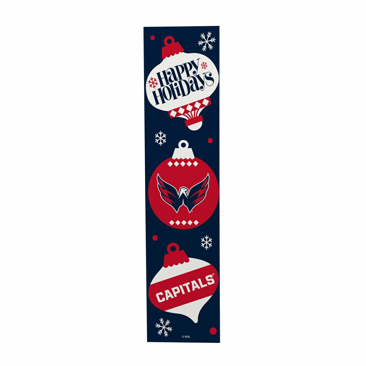 47" Double Sided Leaner, Washington Capitals, Christmas - NHL Home