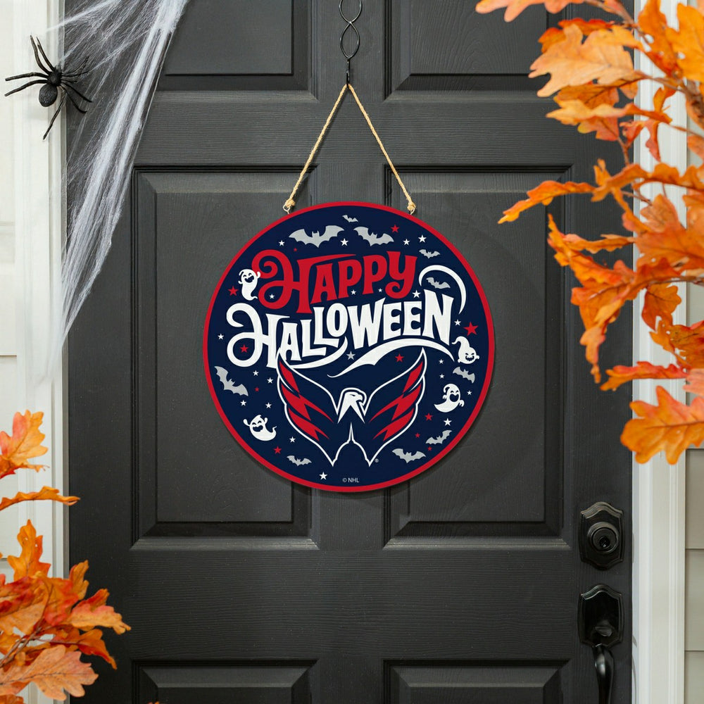Washington Capitals Halloween Round Door Décor with Hanging Rope, 18x1 - NHL Home