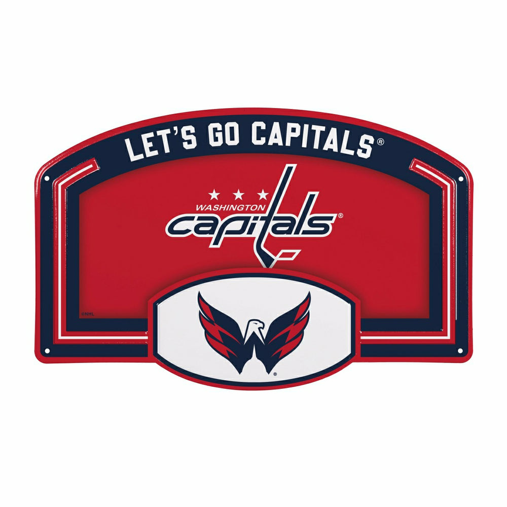 Washington Capitals USA Embossed Steel Wall Sign, 11" x 17" - NHL Home