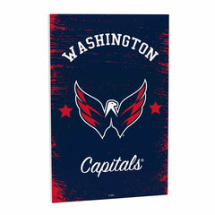 Washington Capitals Wood Wall Sign, 16x24 - NHL Home