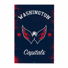 Washington Capitals Wood Wall Sign, 16x24 - NHL Home