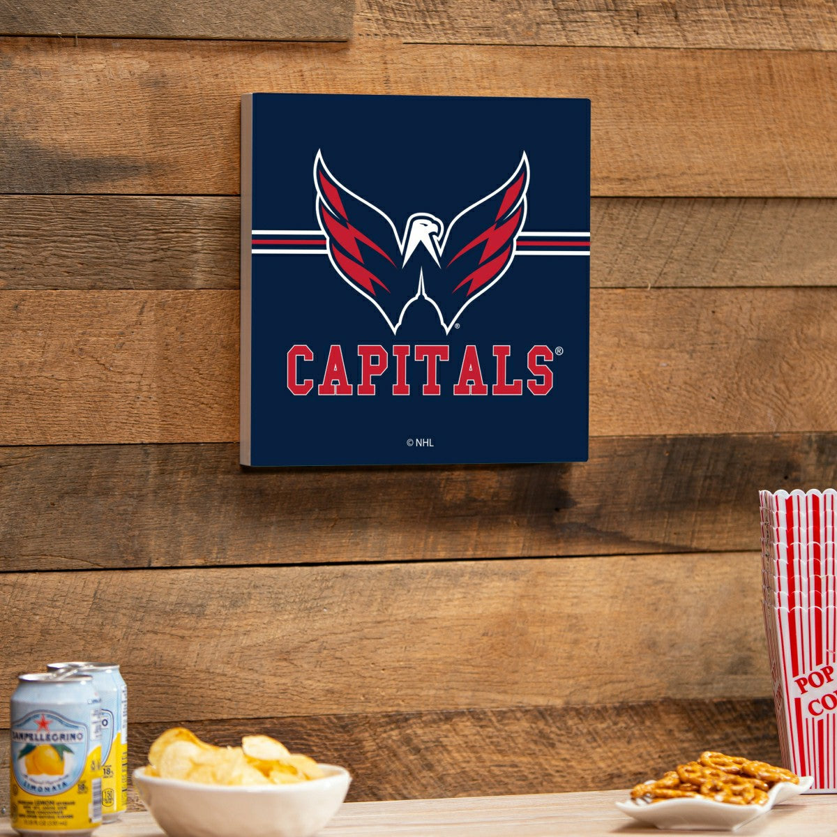 Washington Capitals Wood Wall Sign, 12x12 - NHL Home