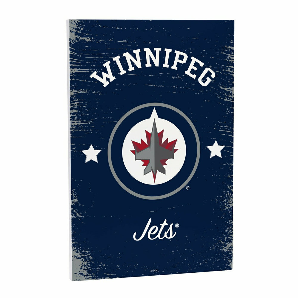 Winnipeg Jets Wood Wall Sign, 16x24 - NHL Home