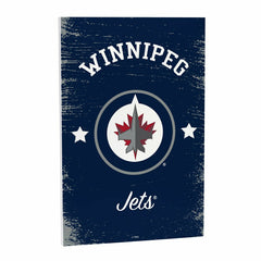 Winnipeg Jets Wood Wall Sign, 16x24 - NHL Home