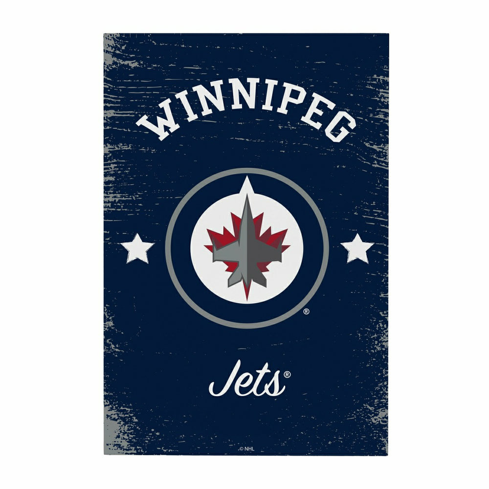 Winnipeg Jets Wood Wall Sign, 16x24 - NHL Home