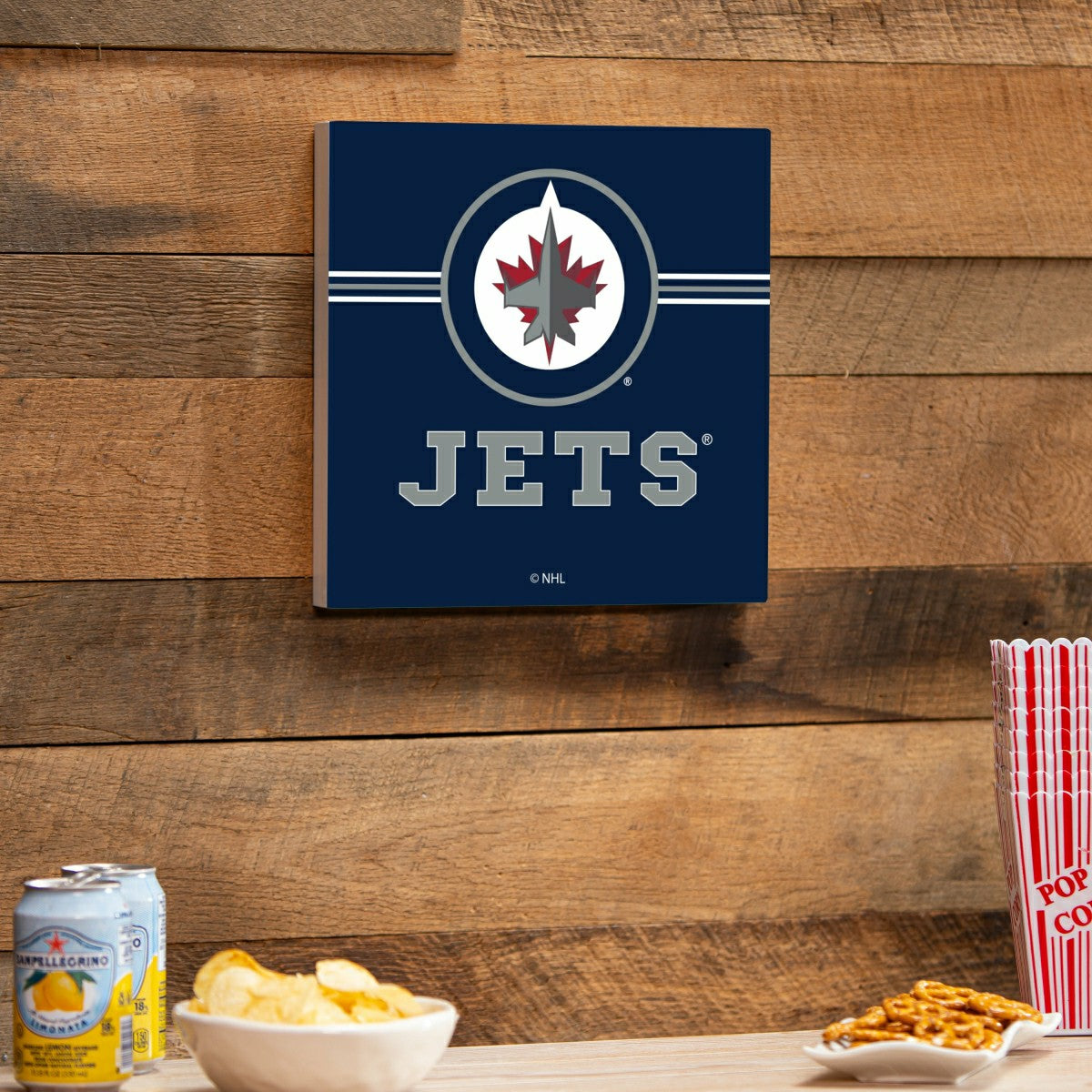 Winnipeg Jets Wood Wall Sign, 12x12 - NHL Home