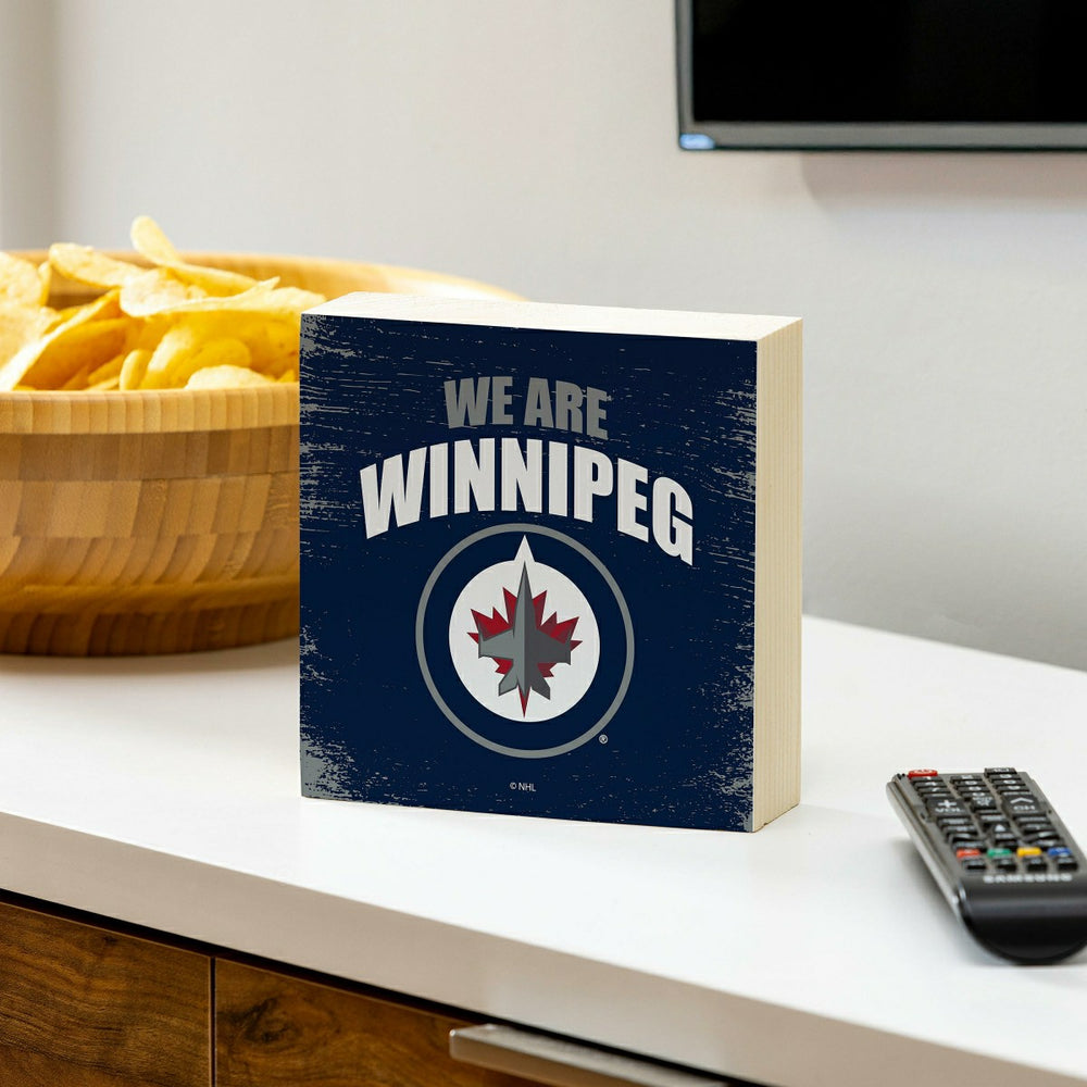 Winnipeg Jets Plock, Down Home Fans, 6x6 - NHL Home