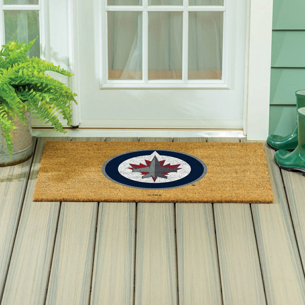 Winnipeg Jets Large Full Color Coir Mat, 36"x24" - NHL