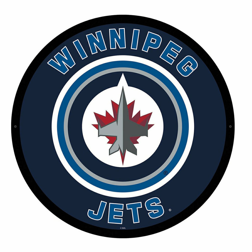 LED Wall Decor, Round, Winnipeg Jets - NHL Home