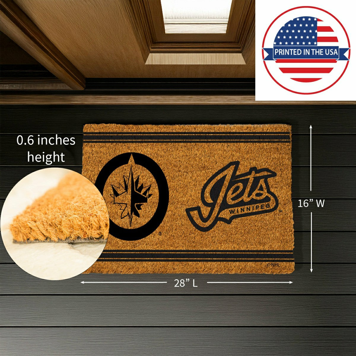 Winnipeg Jets, Coir Mat 1C - NHL